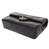 CHANEL シャネル マトラッセ チェーンショルダー ブラック レディース カーフ パール ショルダーバッグ Bランク 中古 銀蔵