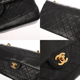 CHANEL シャネル マトラッセ チェーンショルダー ブラック レディース カーフ パール ショルダーバッグ Bランク 中古 銀蔵