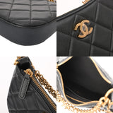 CHANEL シャネル マトラッセ チェーンショルダー グレー AP4000 レディース ラムスキン ショルダーバッグ 未使用 銀蔵