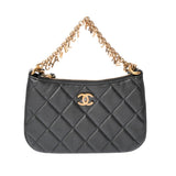 CHANEL シャネル マトラッセ チェーンショルダー グレー AP4000 レディース ラムスキン ショルダーバッグ 未使用 銀蔵