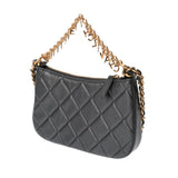 CHANEL シャネル マトラッセ チェーンショルダー グレー AP4000 レディース ラムスキン ショルダーバッグ 未使用 銀蔵
