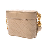 CHANEL シャネル マトラッセ チェーンショルダー ベージュ レディース ラムスキン ショルダーバッグ Bランク 中古 銀蔵