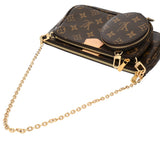 LOUIS VUITTON ルイヴィトン モノグラム ミュルティ ポシェットアクセソワール ローズクレール M44840 レディース モノグラムキャンバス ショルダーバッグ Aランク 中古 銀蔵