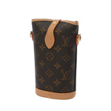 LOUIS VUITTON ルイヴィトン モノグラム フォールドミーポーチ ブラウン M80874 レディース モノグラムキャンバス ポーチ Aランク 中古 銀蔵