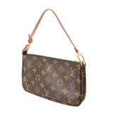 LOUIS VUITTON ルイヴィトン モノグラム ポシェット アクセソワール ブラウン M51980 レディース モノグラムキャンバス アクセサリーポーチ Bランク 中古 銀蔵