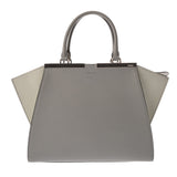 FENDI フェンディ トロワジュール グレー 8BH279 レディース カーフ ハンドバッグ ABランク 中古 銀蔵