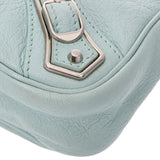 BALENCIAGA バレンシアガ メタリックエッジ ザ ヒップ ライトブルー レディース ショルダーバッグ ABランク 中古 銀蔵