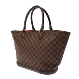 LOUIS VUITTON ルイヴィトン ダミエ マノスク GM ブラウン N51120 レディース ダミエキャンバス ハンドバッグ Aランク 中古 銀蔵