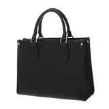 LOUIS VUITTON ルイヴィトン モノグラムアンプラント オンザゴー PM 2WAY ノワール M45653 レディース レザー ハンドバッグ Aランク 中古 銀蔵