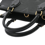 LOUIS VUITTON ルイヴィトン モノグラムアンプラント オンザゴー PM 2WAY ノワール M45653 レディース レザー ハンドバッグ Aランク 中古 銀蔵