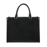 LOUIS VUITTON ルイヴィトン モノグラムアンプラント オンザゴー PM 2WAY ノワール M45653 レディース レザー ハンドバッグ ABランク 中古 銀蔵