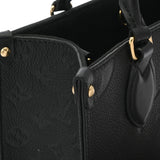 LOUIS VUITTON ルイヴィトン モノグラムアンプラント オンザゴー PM 2WAY ノワール M45653 レディース レザー ハンドバッグ ABランク 中古 銀蔵