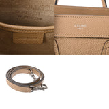 CELINE セリーヌ ラゲージ ナノ デューン 189243DRU.03UN レディース ドラムドカーフ ハンドバッグ Aランク 中古 銀蔵