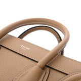 CELINE セリーヌ ラゲージ ナノ デューン 189243DRU.03UN レディース ドラムドカーフ ハンドバッグ Aランク 中古 銀蔵