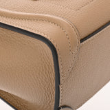 CELINE セリーヌ ラゲージ ナノ デューン 189243DRU.03UN レディース ドラムドカーフ ハンドバッグ Aランク 中古 銀蔵