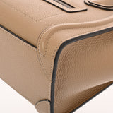 CELINE セリーヌ ラゲージ ナノ デューン 189243DRU.03UN レディース ドラムドカーフ ハンドバッグ Aランク 中古 銀蔵
