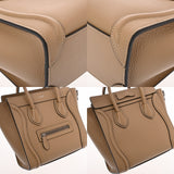 CELINE セリーヌ ラゲージ ナノ デューン 189243DRU.03UN レディース ドラムドカーフ ハンドバッグ Aランク 中古 銀蔵