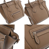 CELINE セリーヌ ラゲージ ナノ スリ 189243DRU.09SO レディース ドラムドカーフ ハンドバッグ Aランク 中古 銀蔵