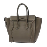 CELINE セリーヌ ラゲージ マイクロショッパー スリ 189793DRU.09S0 レディース ドラムドカーフスキン ハンドバッグ Aランク 中古 銀蔵