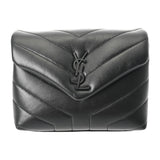SAINT LAURENT サンローラン ルル 2WAYクラッチバッグ ブラック 678401 レディース レザー ショルダーバッグ Aランク 中古 銀蔵