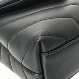SAINT LAURENT サンローラン ルル 2WAYクラッチバッグ ブラック 678401 レディース レザー ショルダーバッグ Aランク 中古 銀蔵