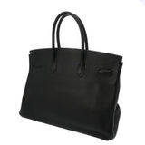 HERMES エルメス バーキン 35 ブラック □M刻印(2009年頃) ユニセックス トゴ ハンドバッグ Aランク 中古 銀蔵