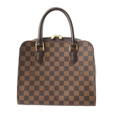 LOUIS VUITTON ルイヴィトン ダミエ トリアナ ブラウン N51155 レディース ダミエキャンバス ハンドバッグ Aランク 中古 銀蔵