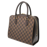 LOUIS VUITTON ルイヴィトン ダミエ トリアナ ブラウン N51155 レディース ダミエキャンバス ハンドバッグ Aランク 中古 銀蔵