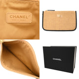 CHANEL シャネル マキシショッピングバッグ ダークベージュ/ブラック AS5463 レディース カーフ ブレードラフィアエフェクトキャンバス ハンドバッグ Aランク 中古 銀蔵