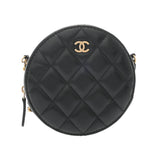 CHANEL シャネル マトラッセ チェーンクラッチ ブラック AP0245 レディース ラムスキン ショルダーバッグ ABランク 中古 銀蔵