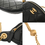 CHANEL シャネル マトラッセ ボディバッグ ブラック AP3761 レディース ラムスキン ボディバッグ Aランク 中古 銀蔵