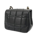 CHANEL シャネル チョコバー ミニフラップチェーンショルダー ブラック AS3744 レディース ラムスキン レジン ショルダーバッグ ABランク 中古 銀蔵