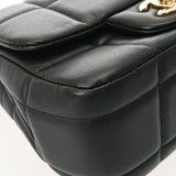 CHANEL シャネル チョコバー ミニフラップチェーンショルダー ブラック AS3744 レディース ラムスキン レジン ショルダーバッグ ABランク 中古 銀蔵