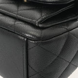 CHANEL シャネル マトラッセ ミニバックパック ブラック AP3753 レディース グレインドカーフスキン リュック・デイパック Aランク 中古 銀蔵