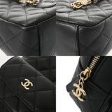 CHANEL シャネル マトラッセ ミニバックパック ブラック AP3753 レディース グレインドカーフスキン リュック・デイパック Aランク 中古 銀蔵