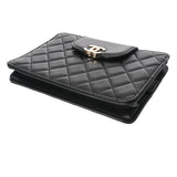 CHANEL シャネル マトラッセ チェーンウォレット ブラック AP3633 レディース ラムスキン チェーンウォレット Aランク 中古 銀蔵