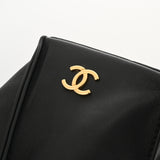 CHANEL シャネル With Chainフリンジ ブラック AP4686 レディース ラムスキン ポーチ Aランク 中古 銀蔵