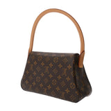 LOUIS VUITTON ルイヴィトン モノグラム ミニルーピング ブラウン M51147 レディース モノグラムキャンバス ワンショルダーバッグ Aランク 中古 銀蔵