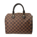 LOUIS VUITTON ルイヴィトン ダミエ スピーディ バンドリエール 25 2WAY ブラウン N41368 レディース ダミエキャンバス ハンドバッグ Aランク 中古 銀蔵