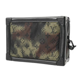 LOUIS VUITTON ルイヴィトン モノグラムカモフラージュ ソフトトランク カーキ/ブラック M56428 ユニセックス ナイロン/レザー ショルダーバッグ Aランク 中古 銀蔵