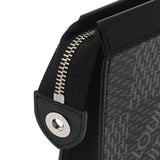 GOYARD ゴヤール ダミエグラフィット3D ポシェットヴォヤージュ MM ブラック N60444 メンズ ダミエキャンバス クラッチバッグ Aランク 中古 銀蔵