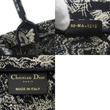 CHRISTIAN DIOR クリスチャンディオール ブックトートバッグ ミディアム ネイビー/ホワイト M1296ZTDT.M311 レディース キャンバス ハンドバッグ Aランク 中古 銀蔵