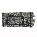 CHRISTIAN DIOR クリスチャンディオール ブックトートバッグ ミディアム ネイビー/ホワイト M1296ZTDT.M311 レディース キャンバス ハンドバッグ Aランク 中古 銀蔵