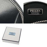 PRADA プラダ ミニポーチ チェーンバッグ ブラック レディース ブラッシュドレザー ショルダーバッグ Aランク 中古 銀蔵