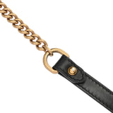 GUCCI グッチ GGマーモント キルティング ミニショルダー ブラック 448065 レディース レザー ショルダーバッグ ABランク 中古 銀蔵