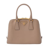 PRADA プラダ 2WAY ハンドバッグ ピンクベージュ レディース サフィアーノレザー 2WAYバッグ ABランク 中古 銀蔵