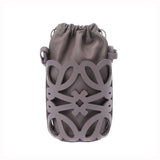 LOEWE ロエベ アナグラム カットアウト ポケット パープル C9222Y62X04 レディース クラシックカーフ トートバッグ Aランク 中古 銀蔵