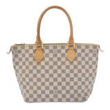 LOUIS VUITTON ルイヴィトン ダミエアズール サレヤ PM ホワイト N51186 レディース ダミエキャンバス ハンドバッグ Bランク 中古 銀蔵