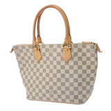 LOUIS VUITTON ルイヴィトン ダミエアズール サレヤ PM ホワイト N51186 レディース ダミエキャンバス ハンドバッグ Bランク 中古 銀蔵