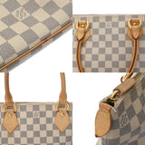 LOUIS VUITTON ルイヴィトン ダミエアズール サレヤ PM ホワイト N51186 レディース ダミエキャンバス ハンドバッグ Bランク 中古 銀蔵